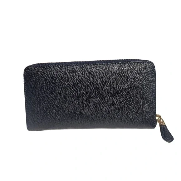 Coach Accordion Zip Wallet In Dark Navy Blue - Picture 2 of 8